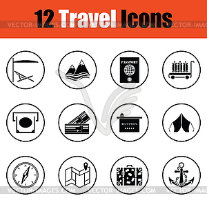 Travel icon set - vector clip art