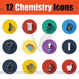 Chemistry icon set - vector image