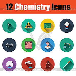 Chemistry icon set - vector image