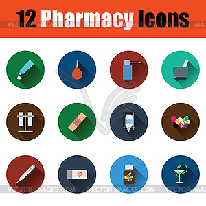 Set of farmacy icons - vector clip art