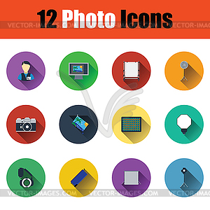 Photography icon set - vector clipart / vector image