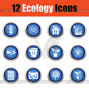 Ecology icon set - vector image