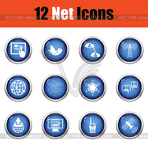 Communication icon set - vector clip art