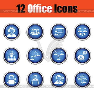 Office icon set - vector image