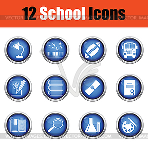 School icon set - vector clip art