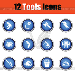 Tools icon set - vector clip art