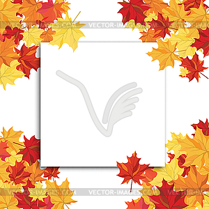 Maple Frame - vector image