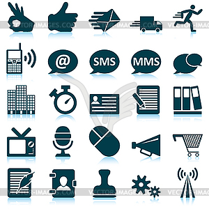 Office icon set - vector clip art