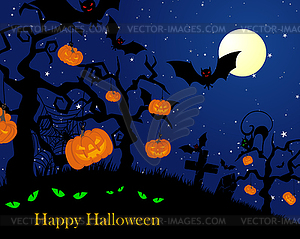 Happy halloween - vector image