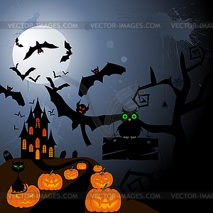 Happy halloween - vector clip art