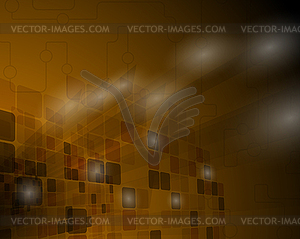 Technological brown background - vector image