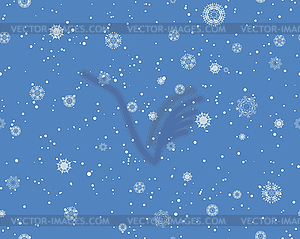 Seamless Blizzard Pattern - vector clip art