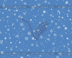 Seamless Blizzard Pattern - royalty-free vector clipart