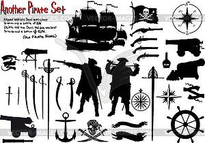 Another Big Pirate Set - vector image