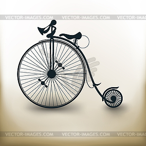 Pictogram old bike - vector clipart / vector image