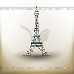 Pictogram Eiffel Tower - vector image