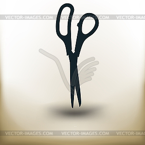 Pictogram open scissors - stock vector clipart