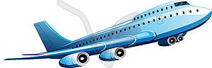 Растущие пассажирский самолет - клипарт в формате EPS