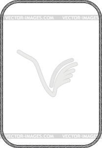 Simple marine frame - vector image