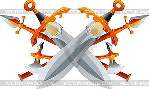 Fantasy Weapon Set - vector clipart