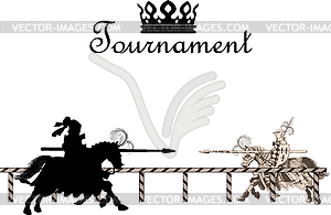 Knight Medieval Tournament - vector clipart