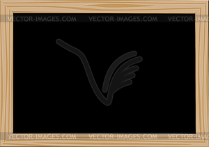 Wooden frame blackdesk - vector clipart