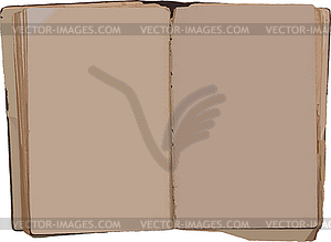 Old Empty Book - vector clip art