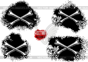 Bone stain - stock vector clipart