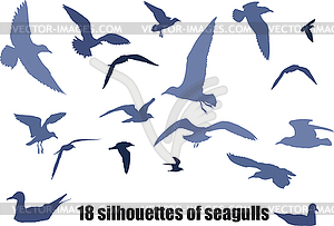 Seagulls - vector EPS clipart