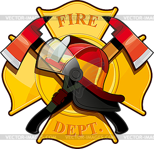 Feuerwehr Abzeichen Vector Clipart Vektorgrafik