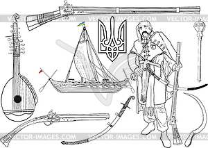 Ukrainian set - vector clip art