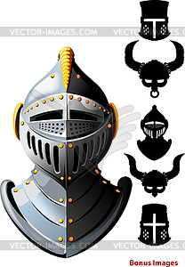 Knights helmet - vector clipart