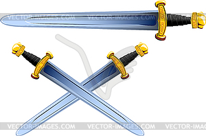 Sword viking cartoon - vector image