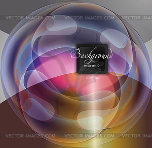 Abstract blue and lilac composition , flowing forms - vector EPS clipart