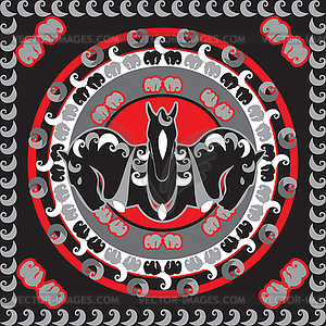 Horses symbol - vector clipart