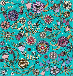 Floral design seamless - vector image