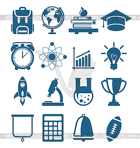 High School and College Education - vector clip art