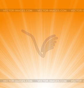 Abstract Orange Background Sun Rays - vector clip art