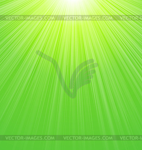 Abstract Green Sunbeam Background - vector clipart