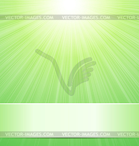 Nature Green Sunny Background - stock vector clipart