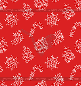 Seamless Texture for Christmas - stock vector clipart