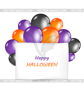 Halloween card with place for your text - vector clip art