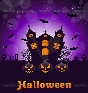 Halloween Nature Background - royalty-free vector image