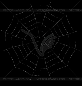 Trap Spider Web - vector clip art