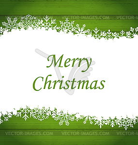 Christmas Frame Made of Snowflakes - vector clipart / vector image