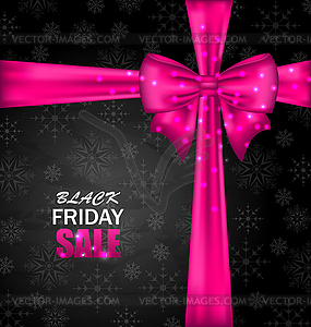 Snowflakes Dark Background for Black Friday Sales - color vector clipart