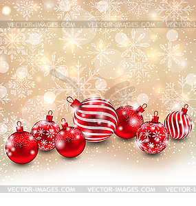 Christmas Abstract Shimmering Background - vector image