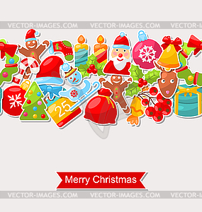 Christmas Holiday Seamless Texture - vector clip art