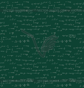 Seamless mathematics handwriting - vector clipart / vector image