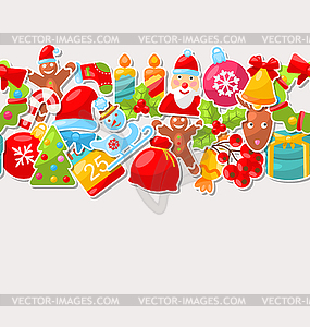 Winter Holiday Seamless Texture - vector clipart
